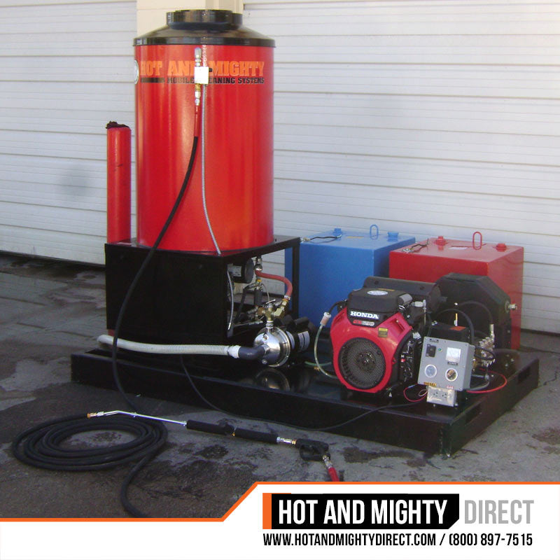 Hot Water Generator With High Pressure Pump: Oilfield Tank Clean Out  Equipment by Hot And Mighty | Hot And Mighty